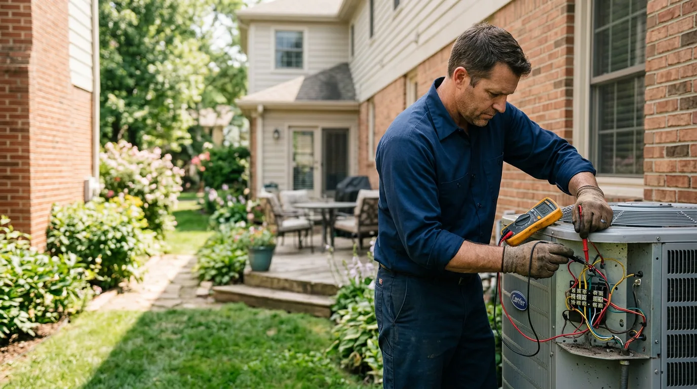 HVAC technician working near Glenwood City, WI